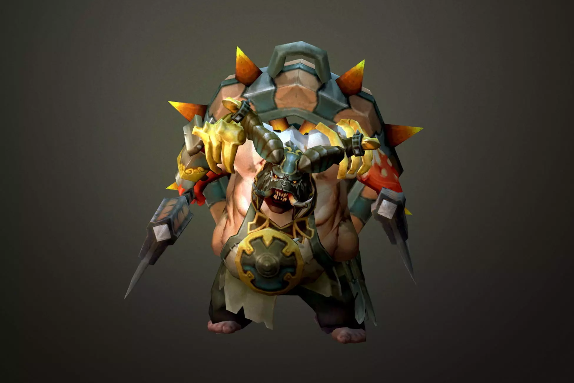 Fantasy Chess RPG Character - Butcher Low-poly 3D model_0