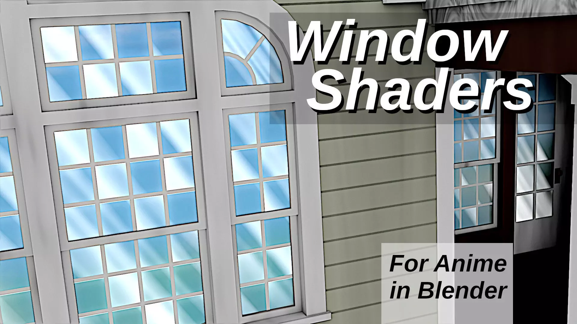 For Anime in Blender - Window Shaders - Eevee and Cycles 3D model_0