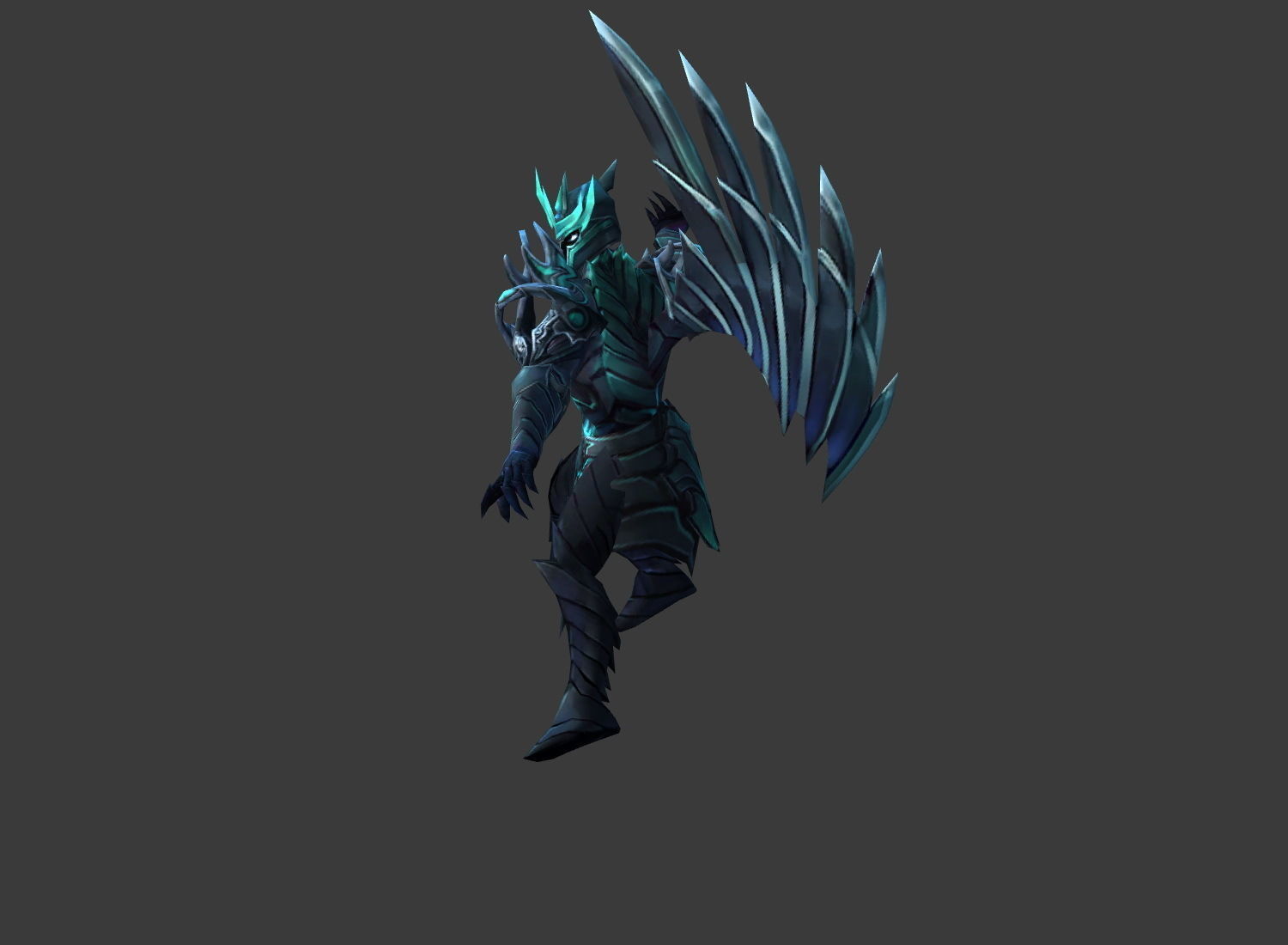 Fantasy Chess RPG Character - Darker Low-poly 3D model_5