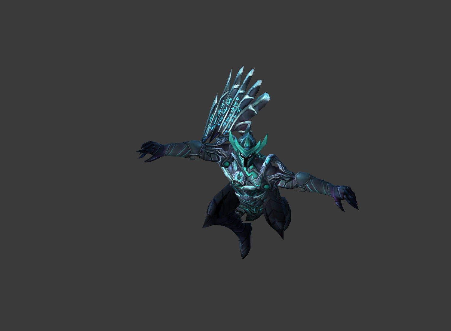 Fantasy Chess RPG Character - Darker Low-poly 3D model_7