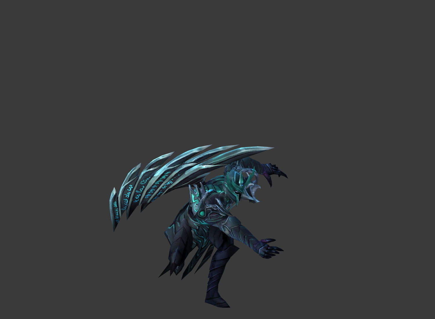 Fantasy Chess RPG Character - Darker Low-poly 3D model_3