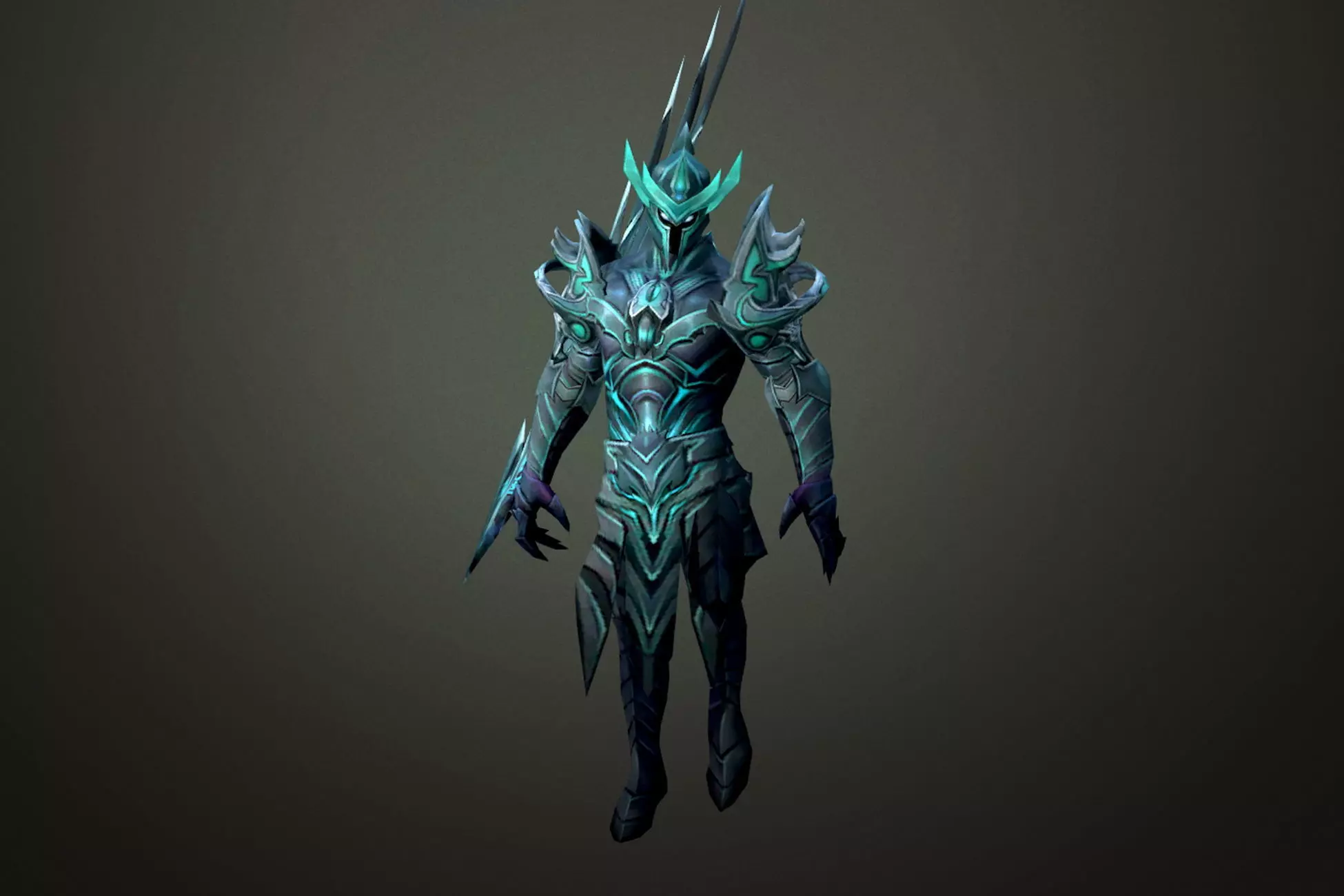 Fantasy Chess RPG Character - Darker Low-poly 3D model_0