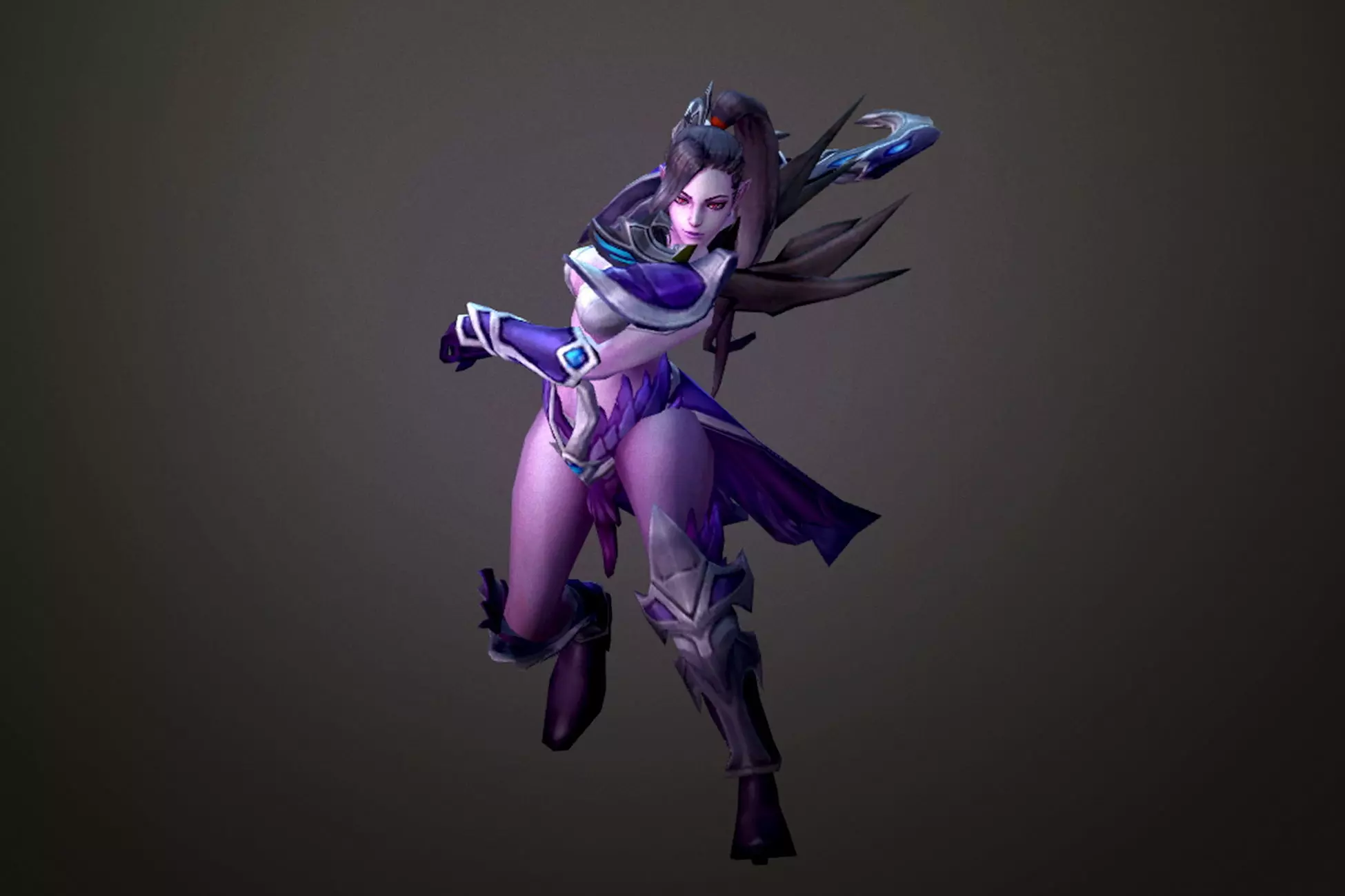 Fantasy Chess RPG Character - Durga Low-poly 3D model_0