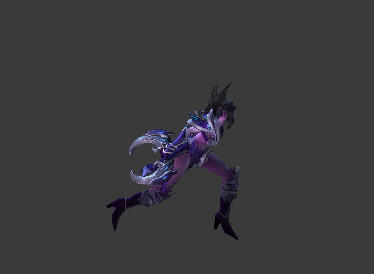 Fantasy Chess RPG Character - Durga Low-poly 3D model_2