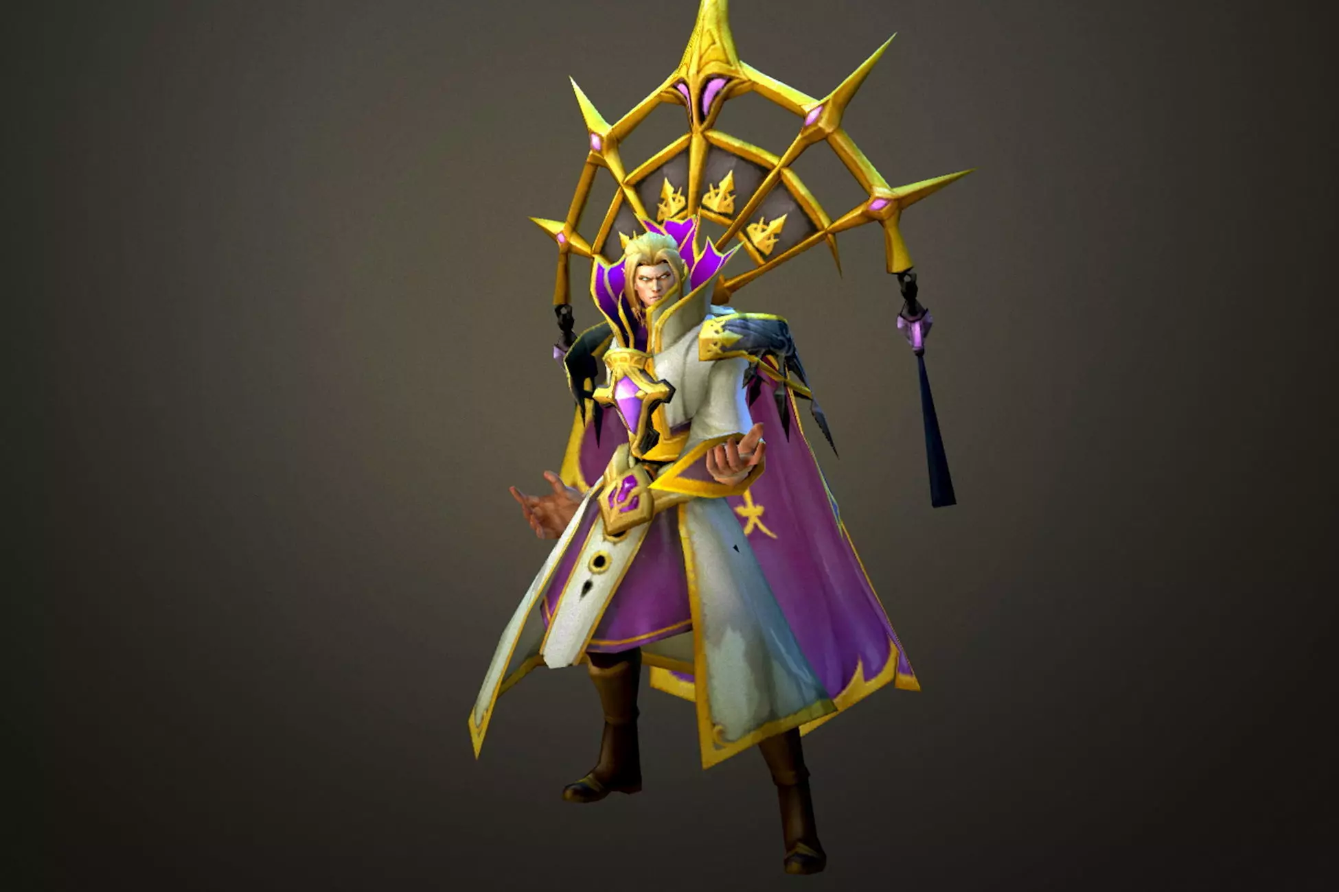 Fantasy Chess RPG Character - Eldin Low-poly 3D model_0