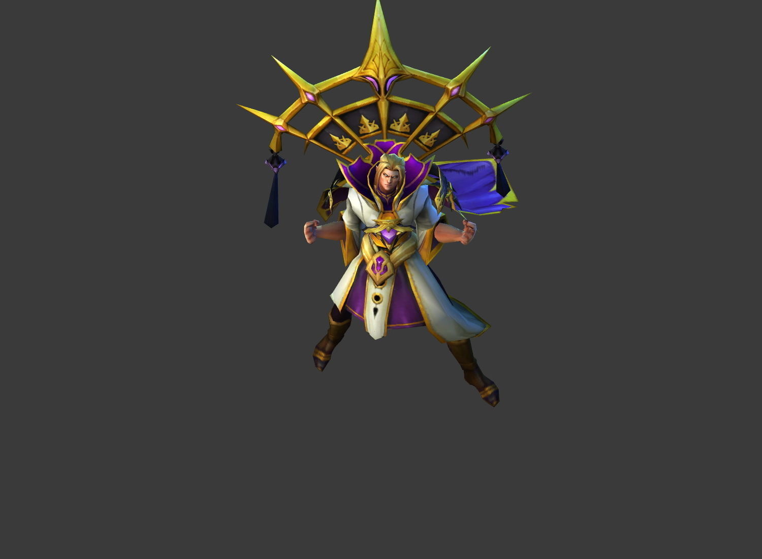 Fantasy Chess RPG Character - Eldin Low-poly 3D model_6