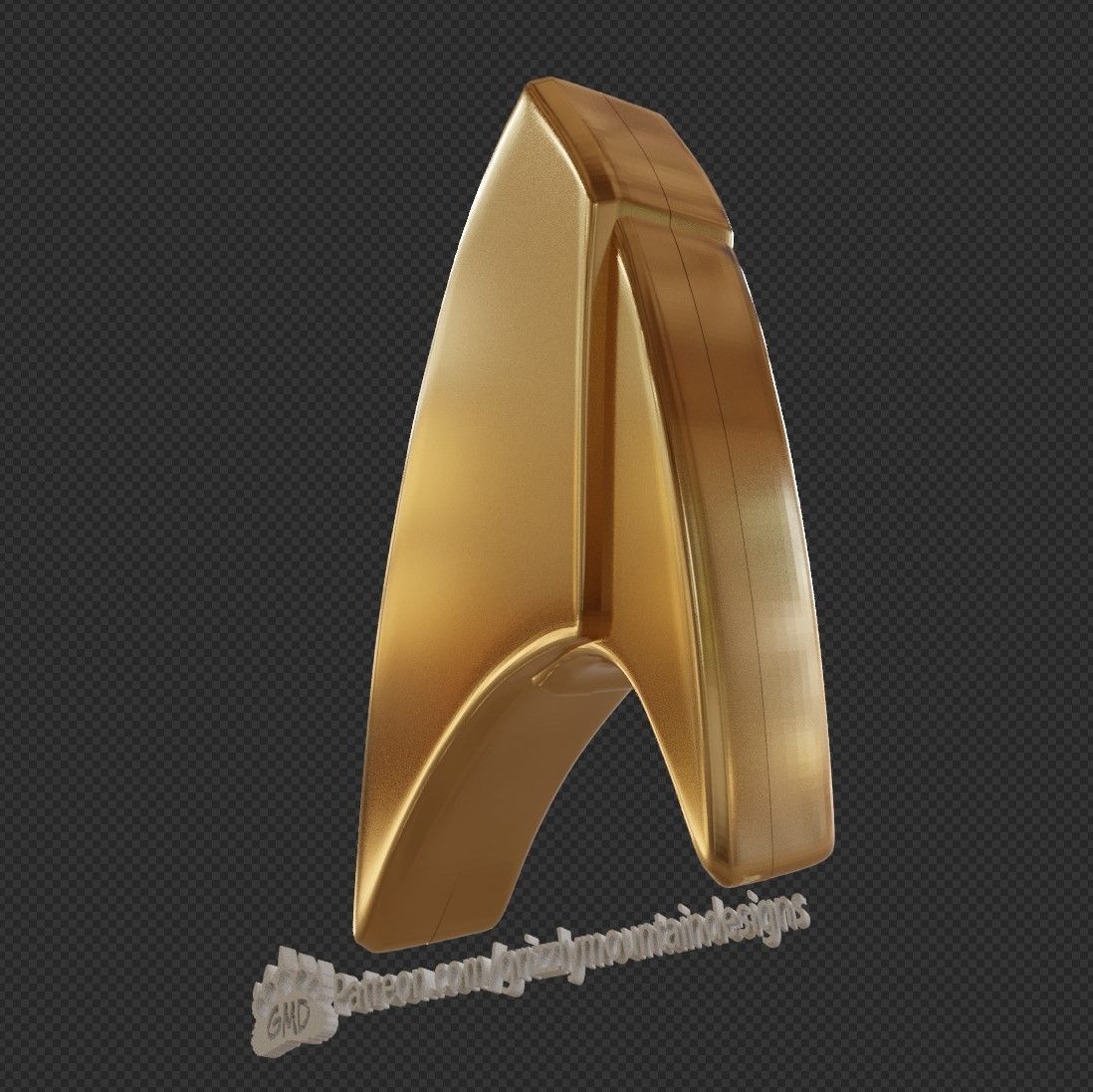 Star Trek Discovery Communication Badges and fridge magnets 3D print model_5