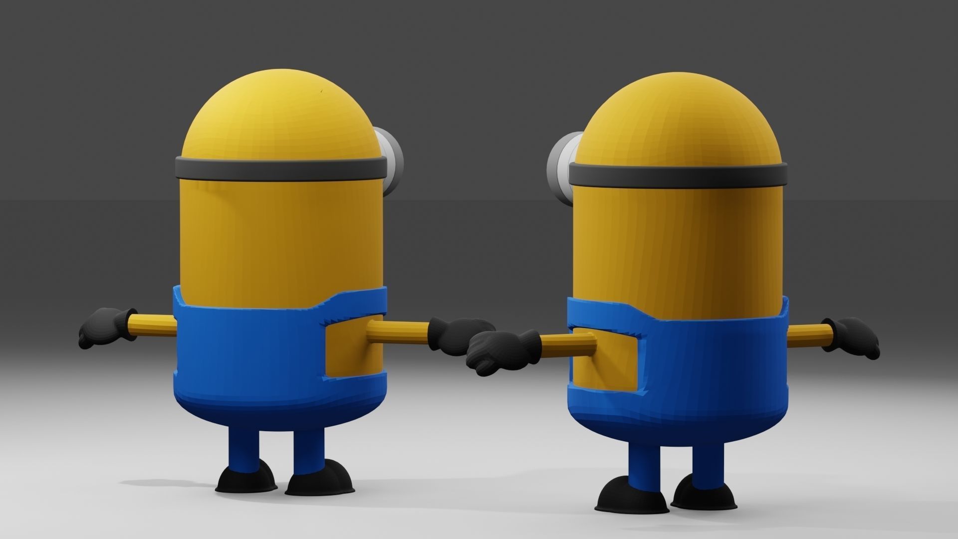 Minion 3D model minions character Low-poly 3D model_8