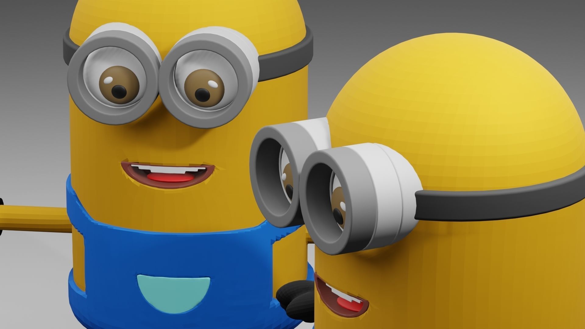 Minion 3D model minions character Low-poly 3D model_3