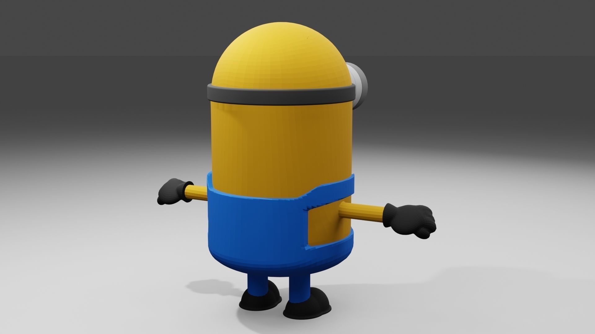 Minion 3D model minions character Low-poly 3D model_11