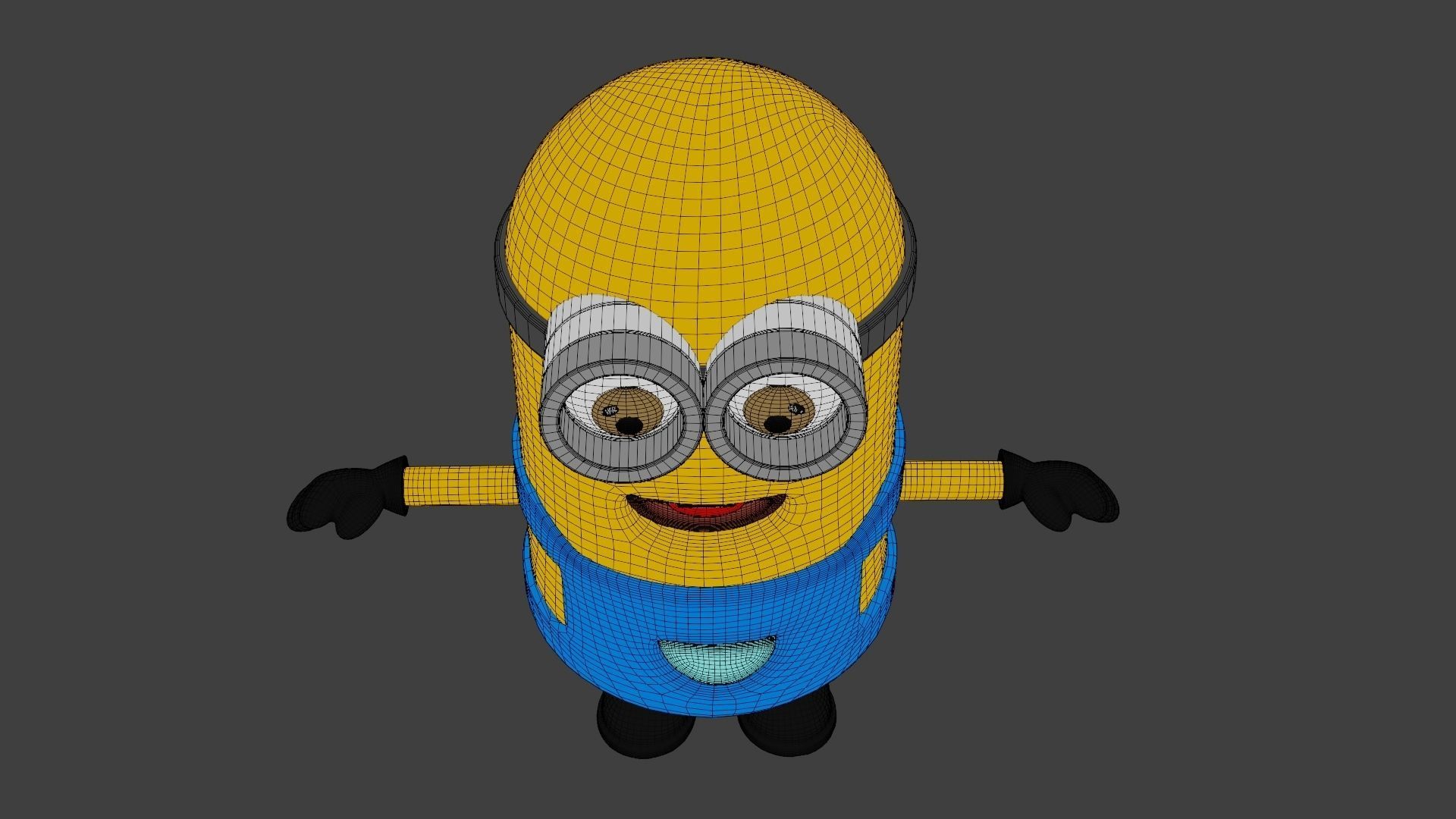 Minion 3D model minions character Low-poly 3D model_16
