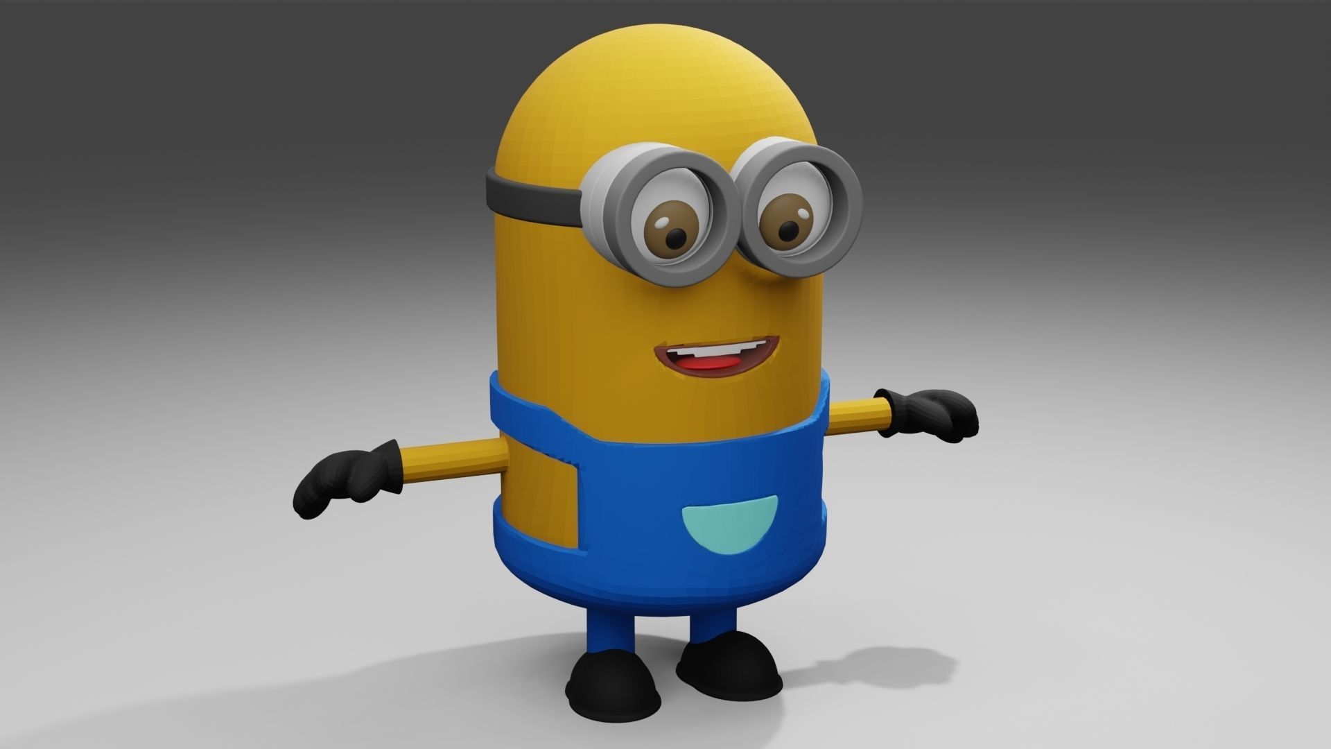 Minion 3D model minions character Low-poly 3D model_2