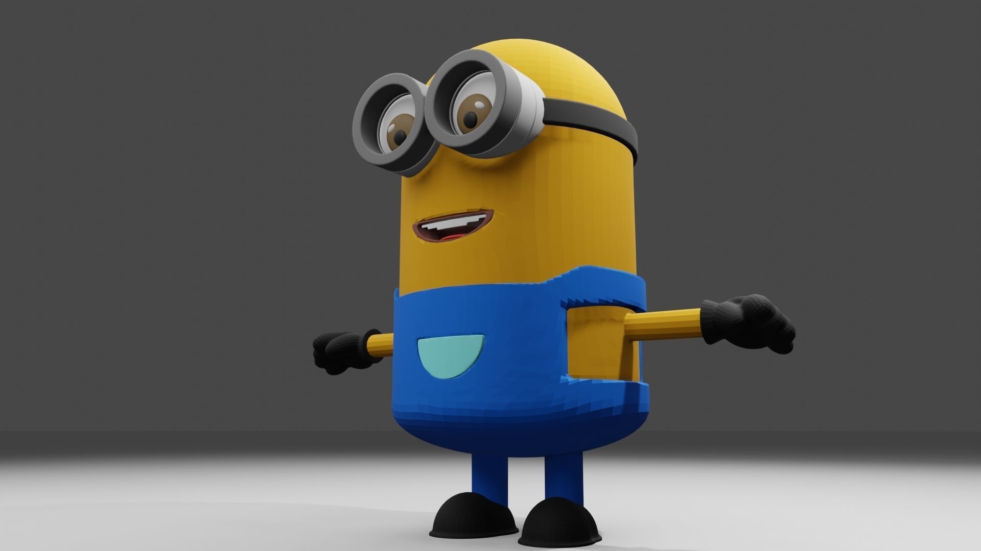 Minion 3D model minions character Low-poly 3D model_5
