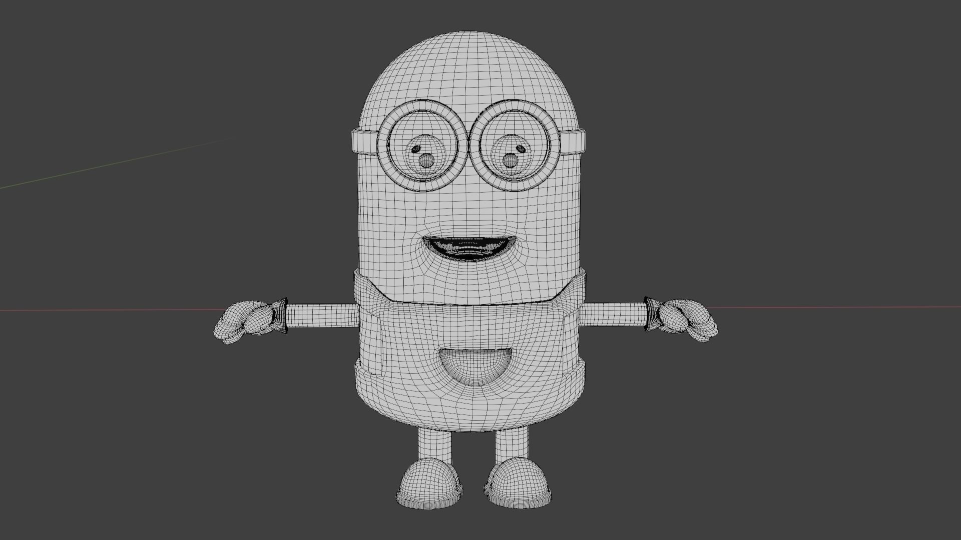 Minion 3D model minions character Low-poly 3D model_12