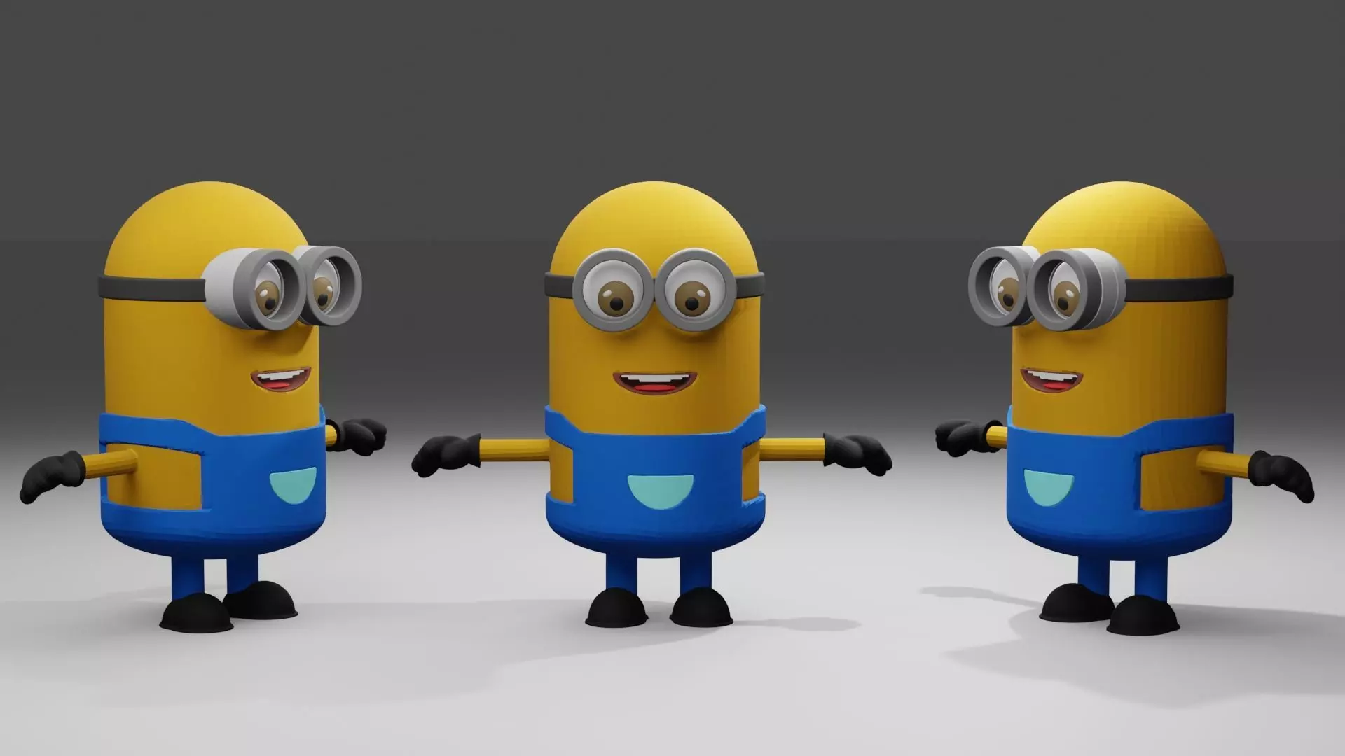 Minion 3D model minions character Low-poly 3D model_0