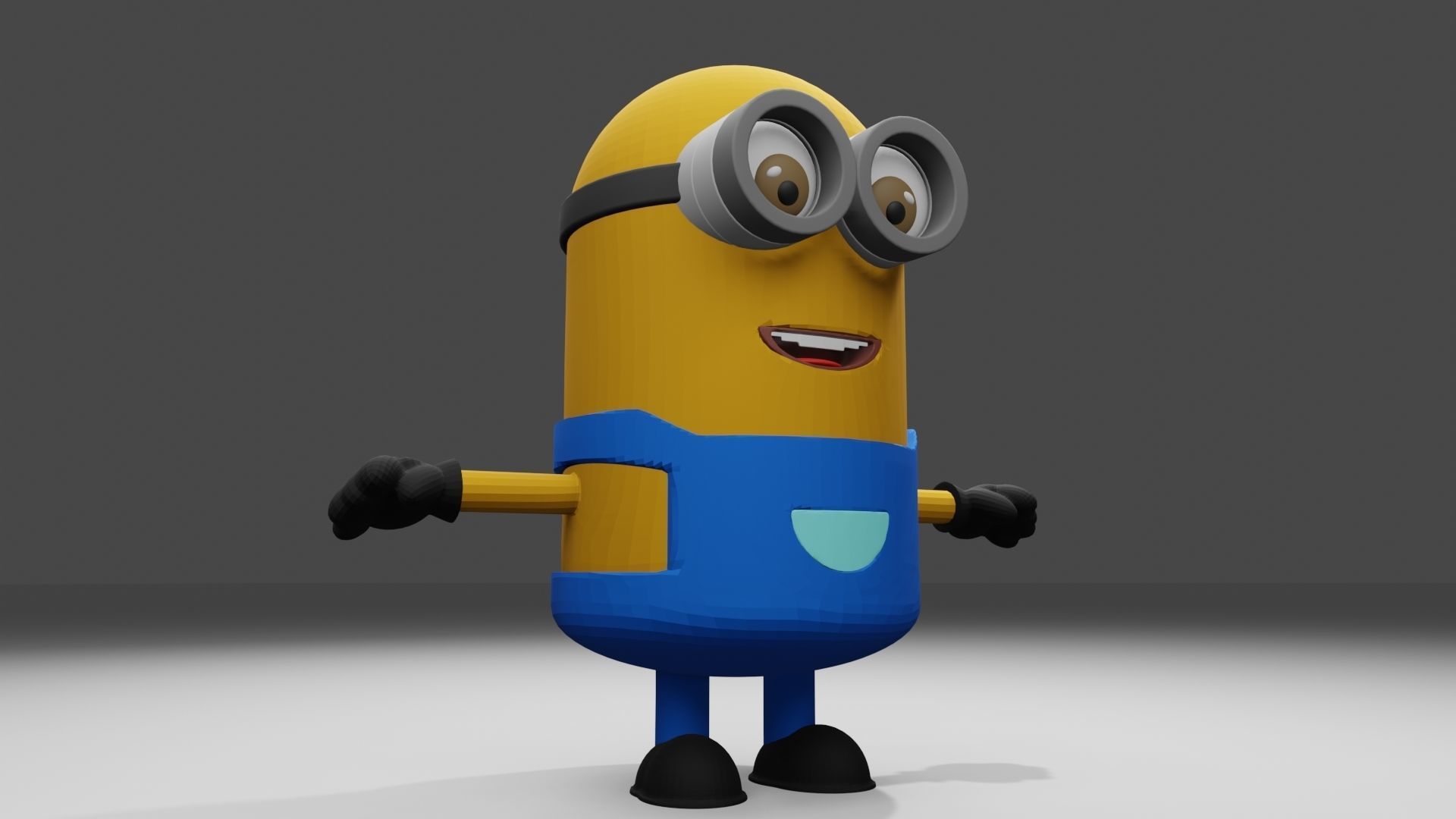 Minion 3D model minions character Low-poly 3D model_4