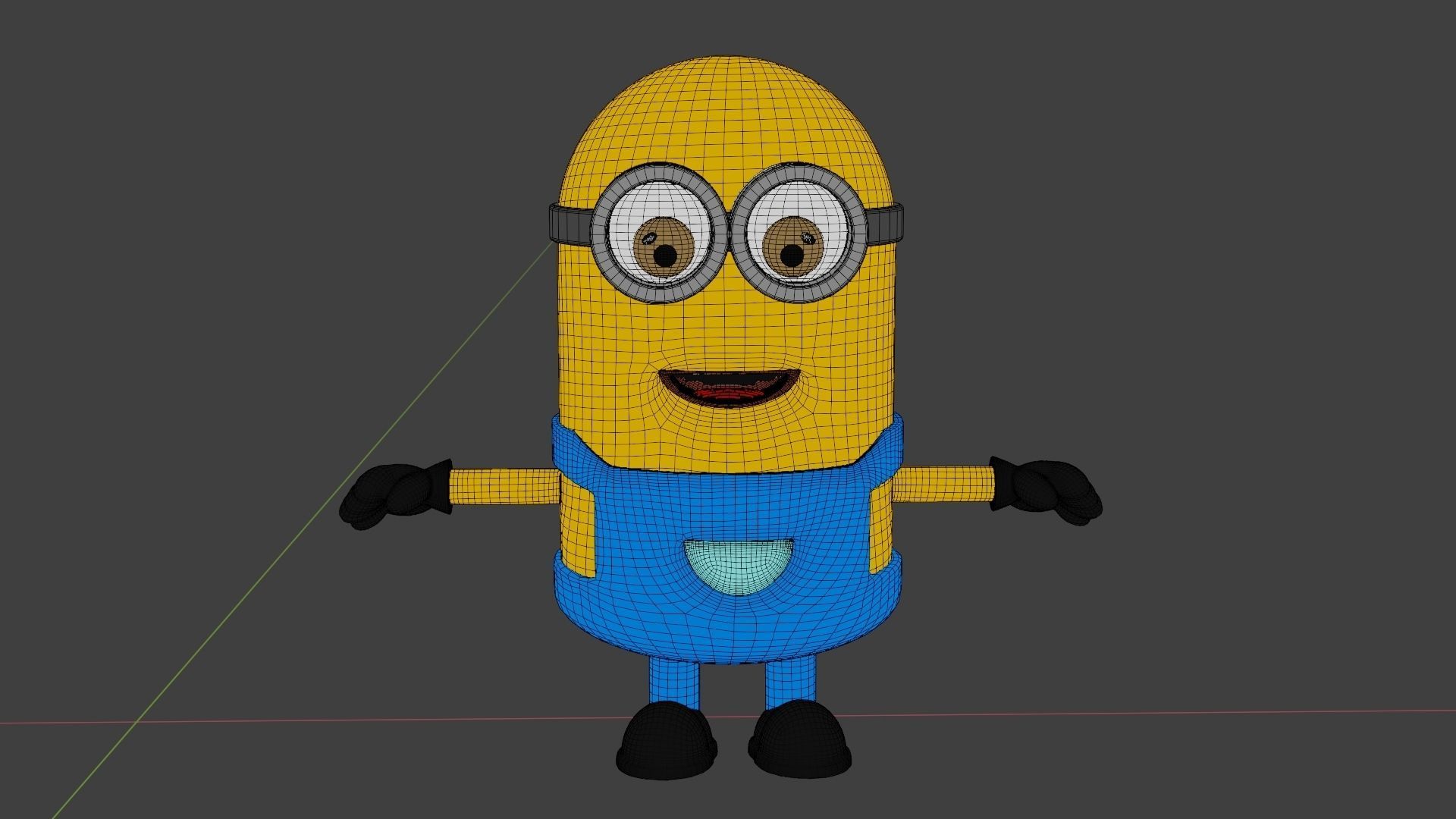 Minion 3D model minions character Low-poly 3D model_17