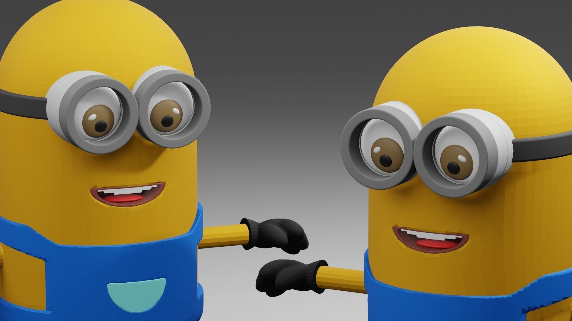 Minion 3D model minions character Low-poly 3D model_1