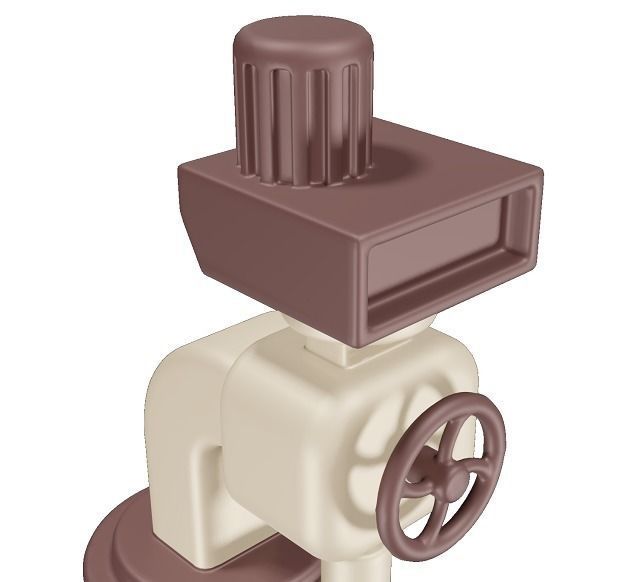 Fabulous Milling Machine Toy Low-poly 3D model_4