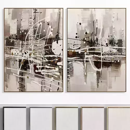 Plaster Two Photo Frame E-47