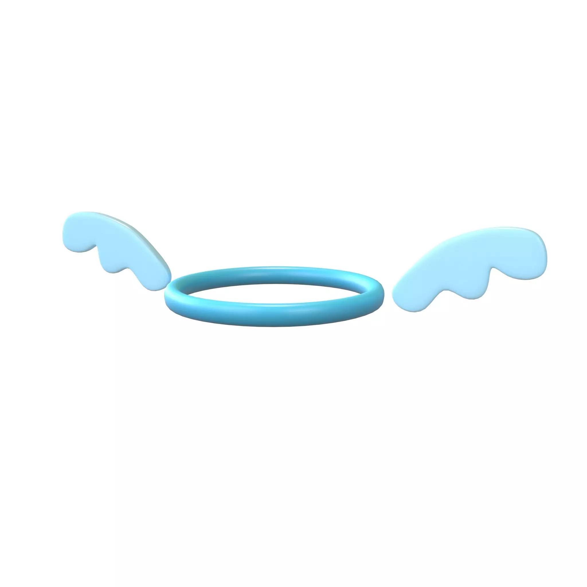 Angel Halo v2 004 Low-poly 3D model_0