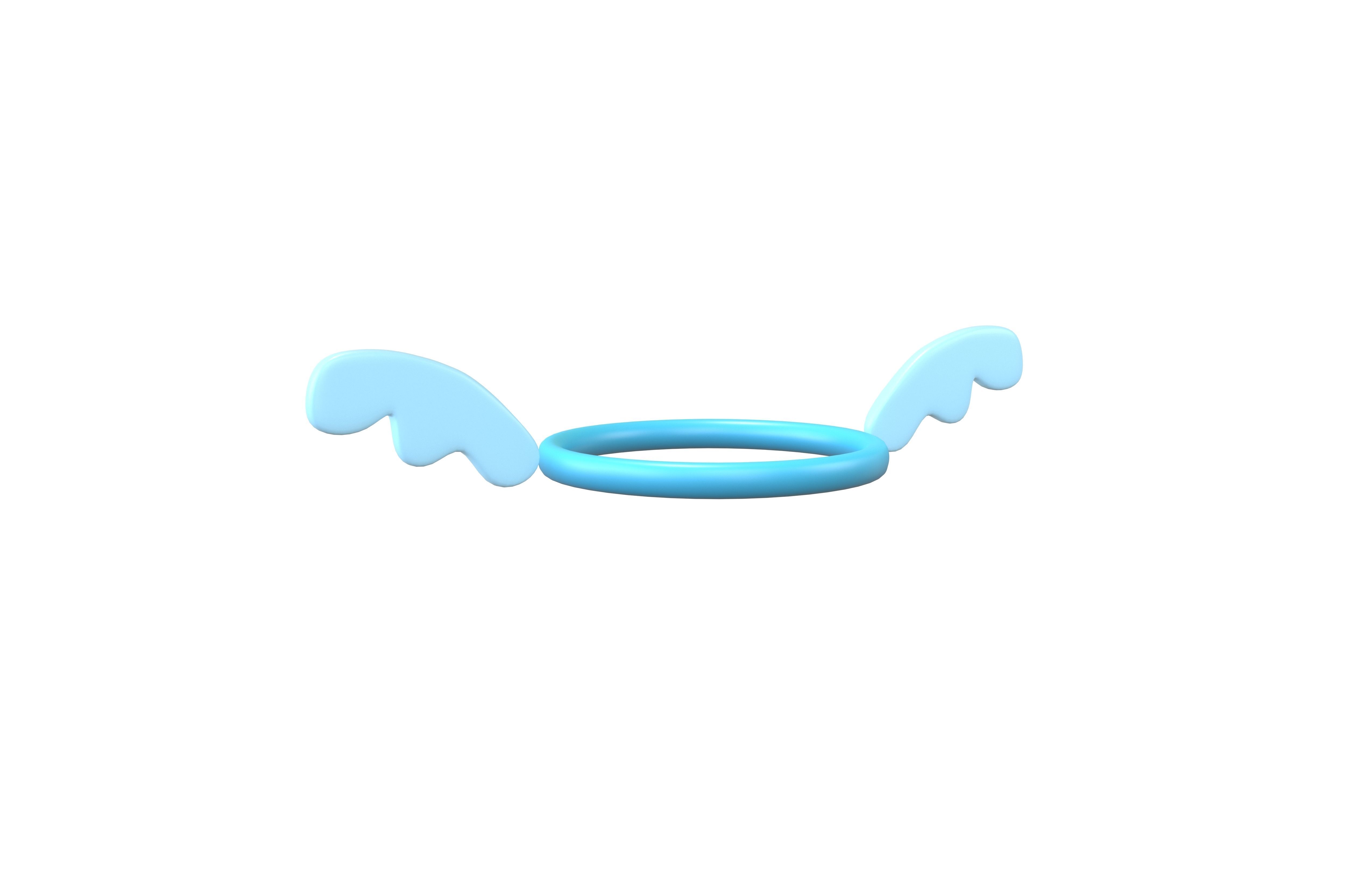 Angel Halo v2 004 Low-poly 3D model_1