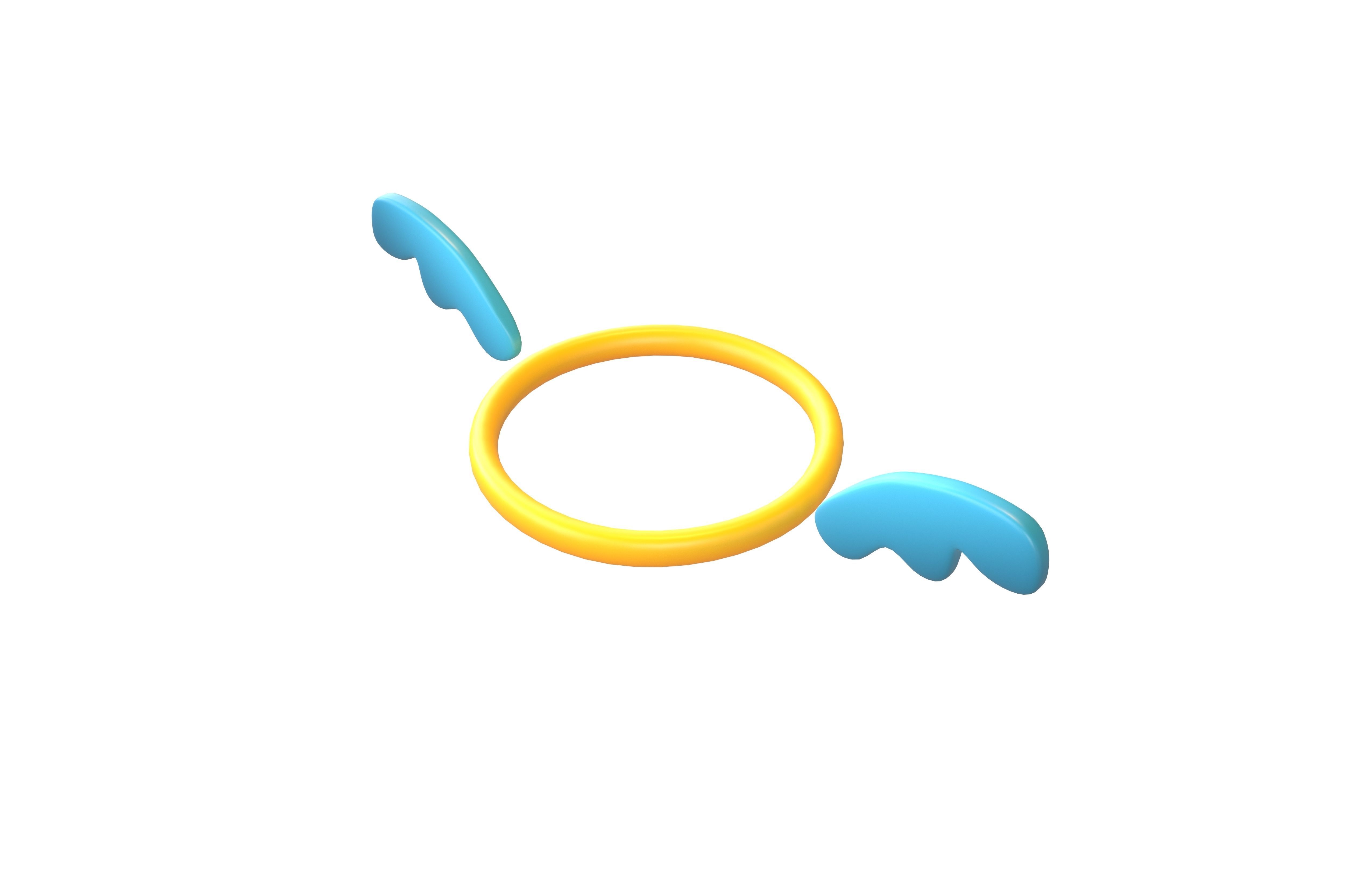 Angel Halo v2 007 Low-poly 3D model_2