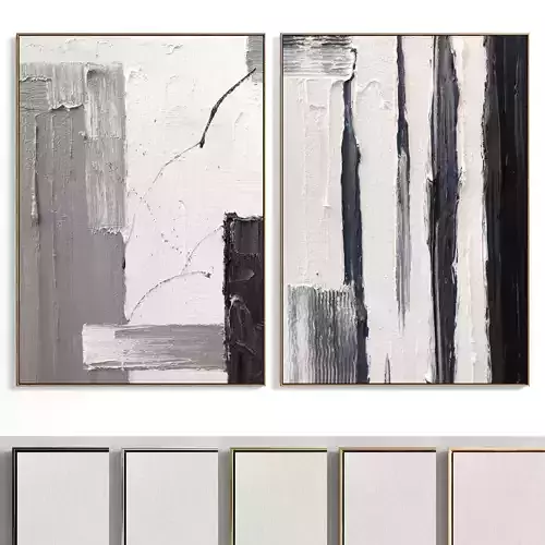 Plaster Two Photo Frame E-50