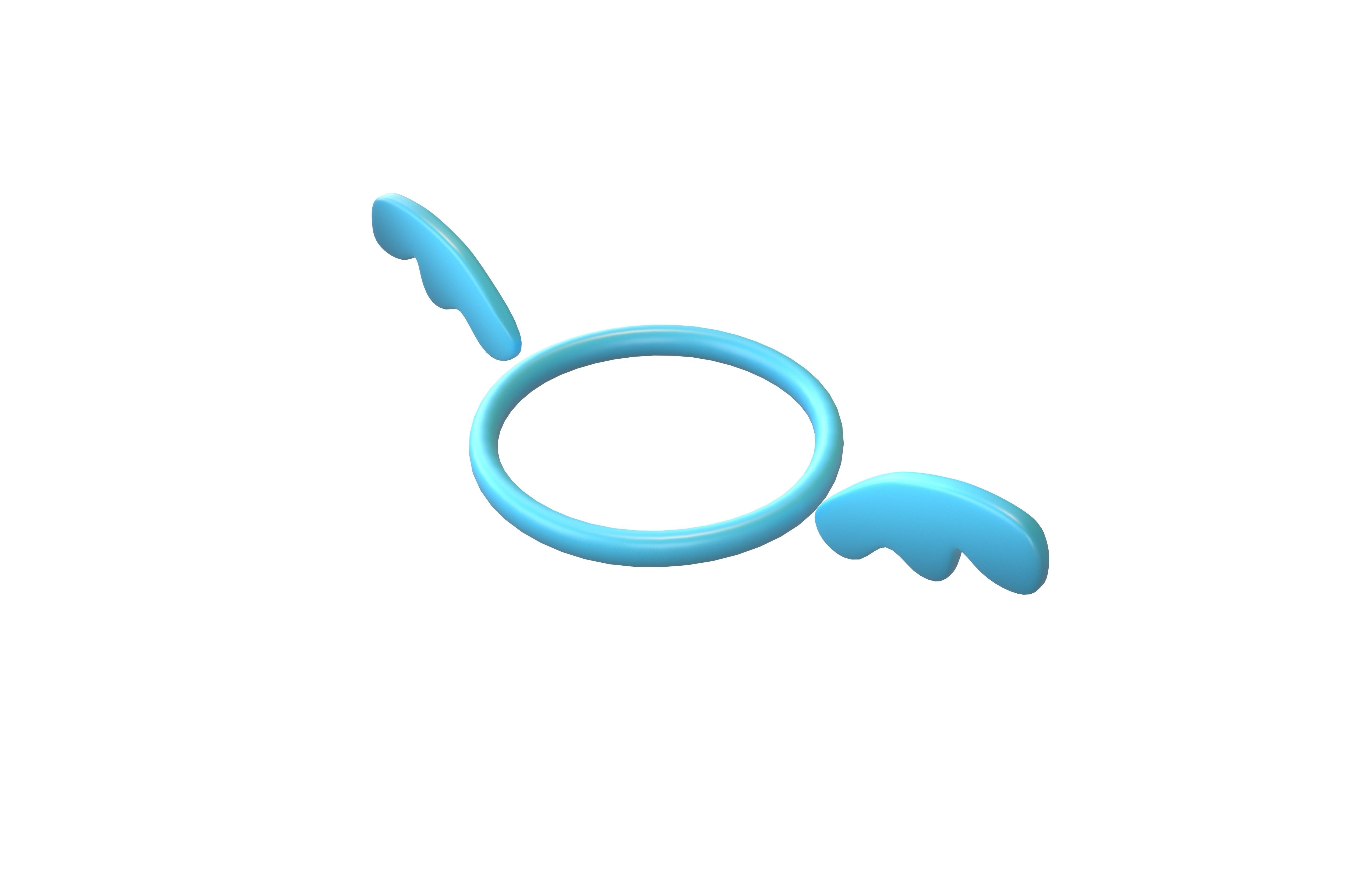 Angel Halo v2 008 Low-poly 3D model_2