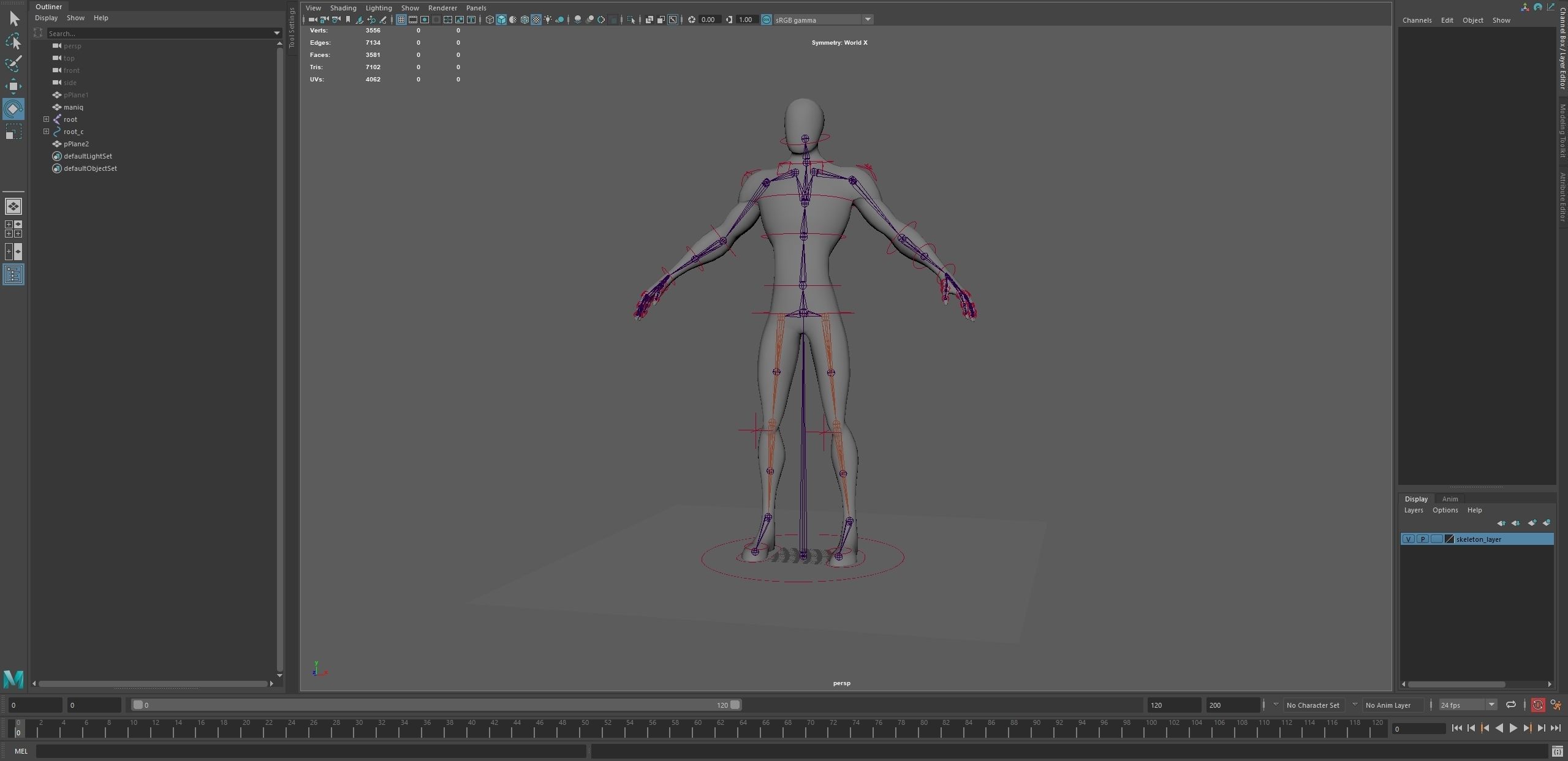 Rainbow Horse Animated Asset Low-poly 3D model_13