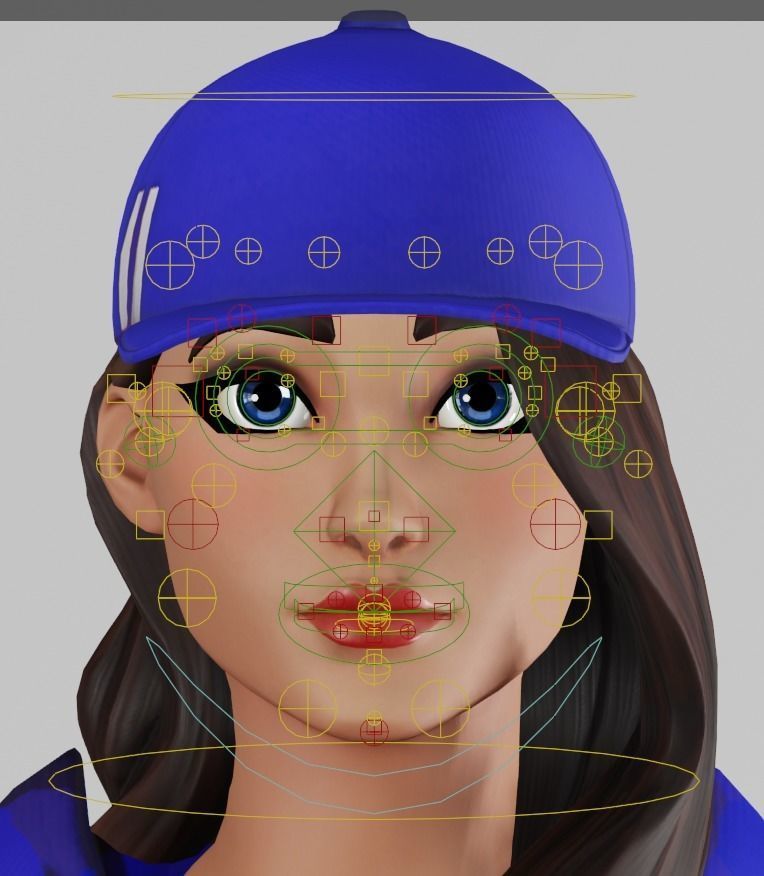 Ruby Blue v2 - Fortnite Free low-poly 3D model_14