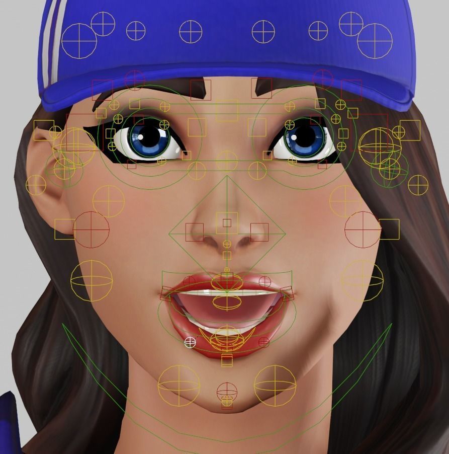 Ruby Blue v2 - Fortnite Free low-poly 3D model_16