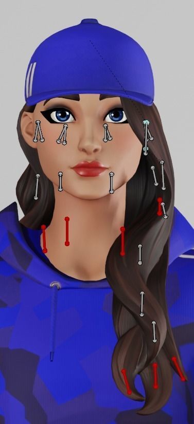 Ruby Blue v2 - Fortnite Free low-poly 3D model_17