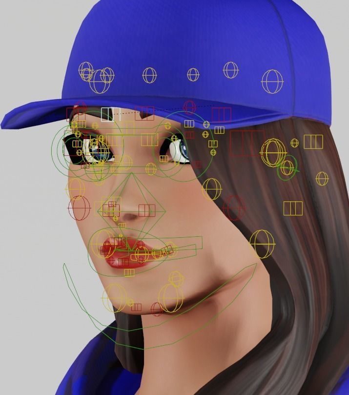 Ruby Blue v2 - Fortnite Free low-poly 3D model_15