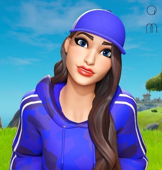 Ruby Blue v2 - Fortnite Free low-poly 3D model_11