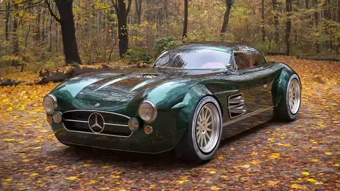S Klub Mercedes benz SL 300  3D model