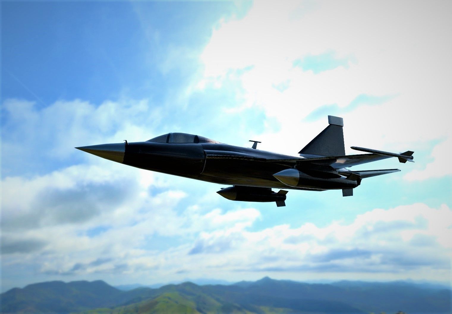 JF 17 Free low-poly 3D model_1