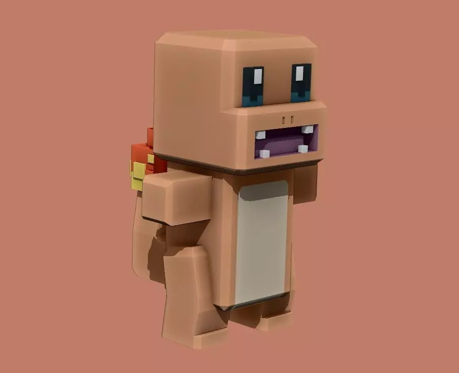 Pokemon Quest - PM004 Charmander Free 3D print model