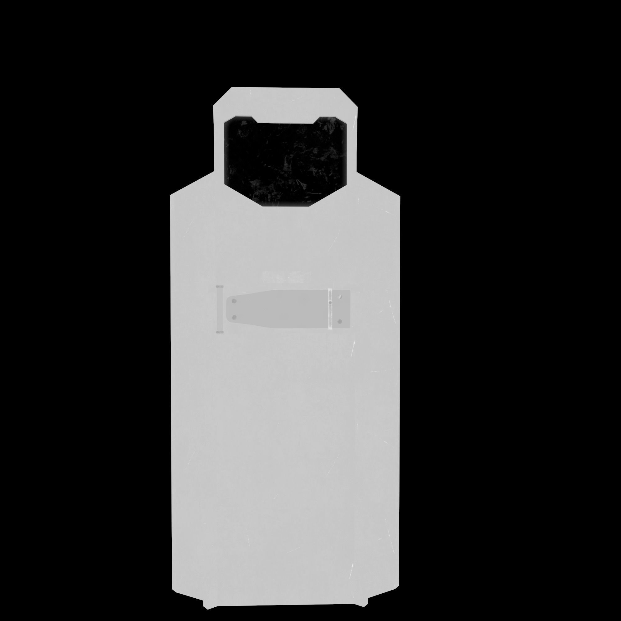 Sci-fi police shield Low-poly 3D model_14