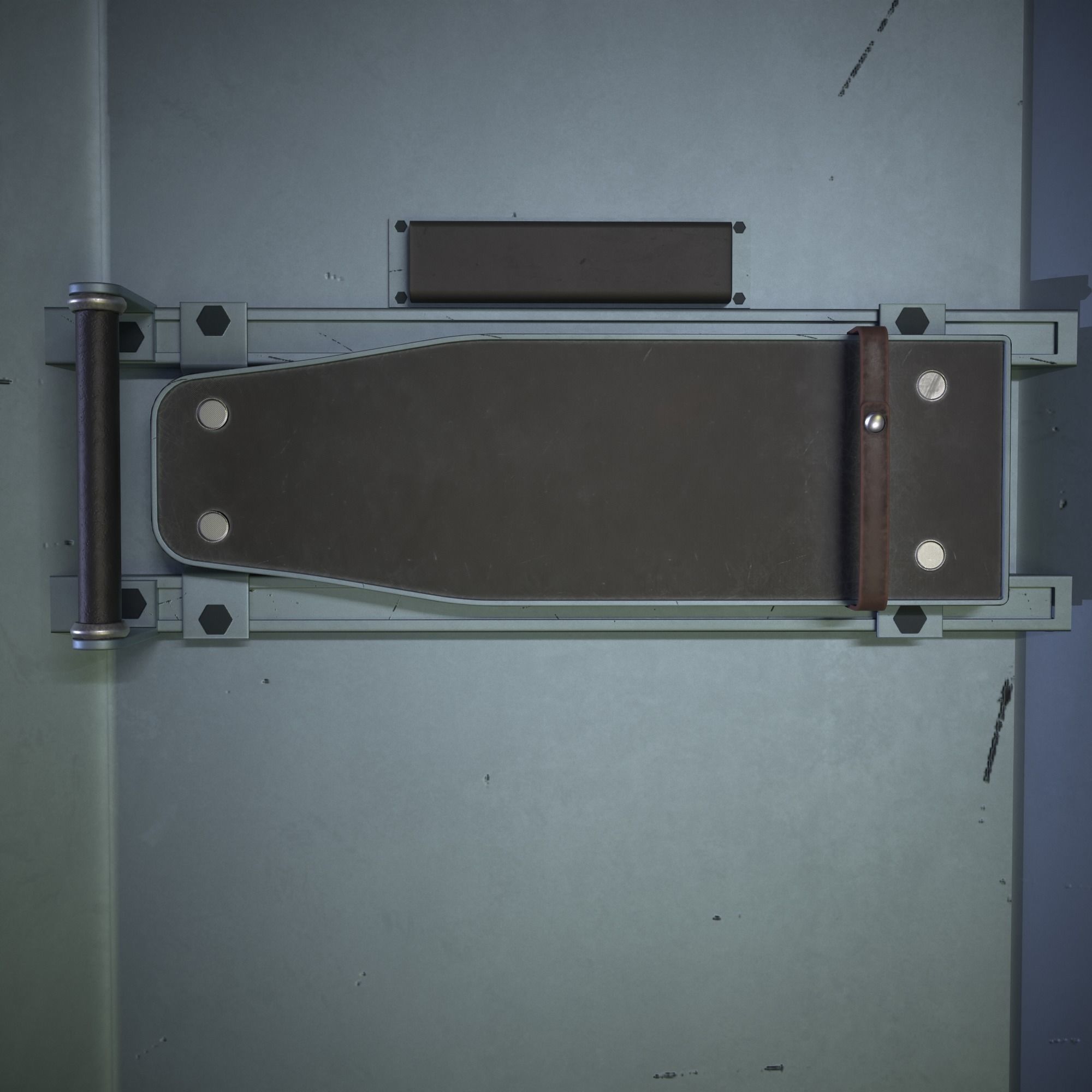 Sci-fi police shield Low-poly 3D model_15