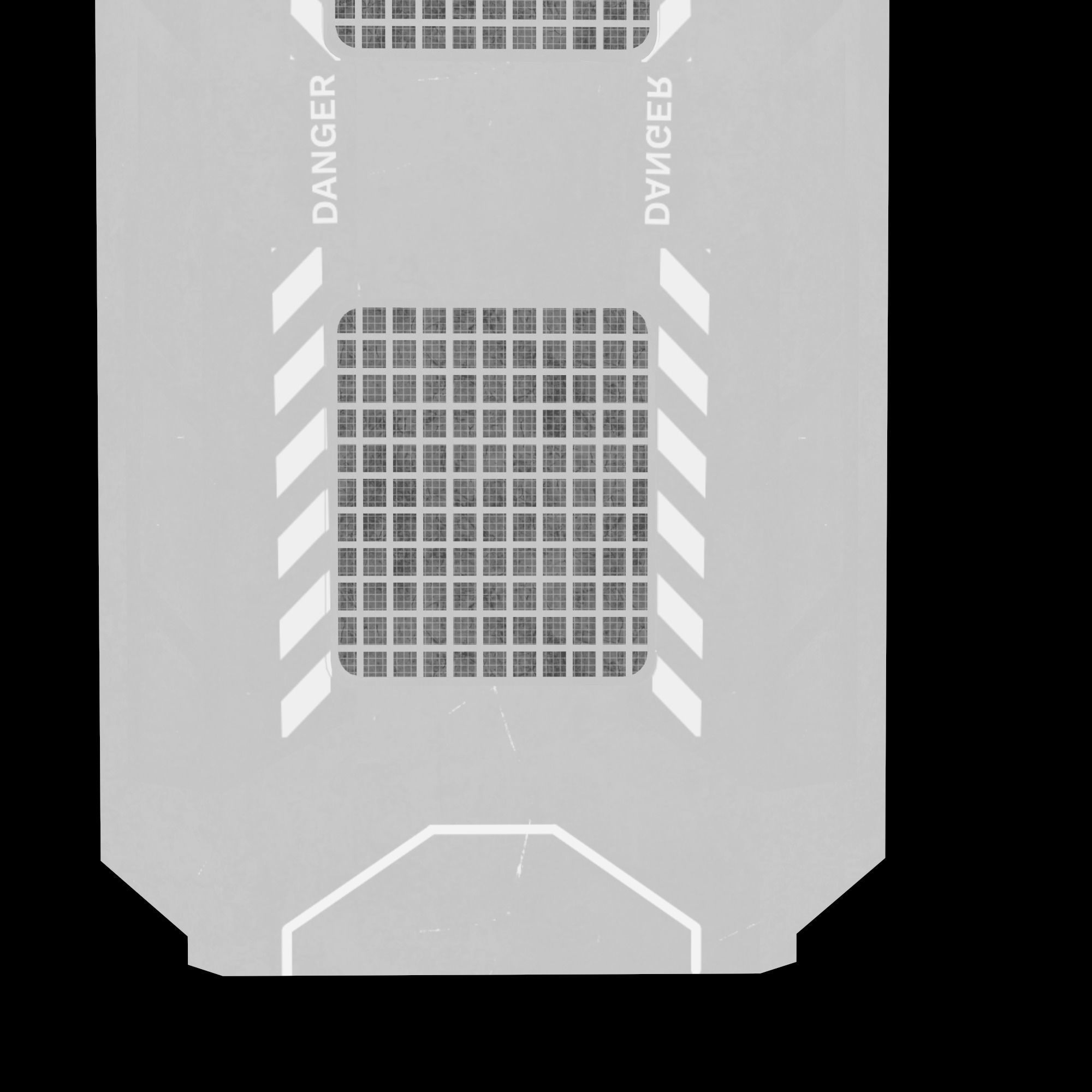 Sci-fi police shield Low-poly 3D model_8