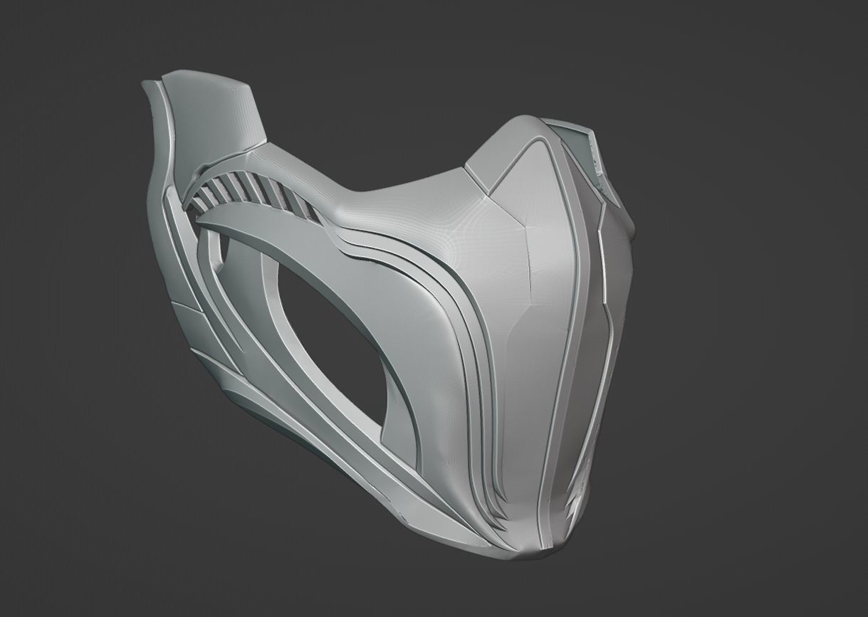 Rain mask from Mortal Kombat 11 - Secret Son 3D print model_14