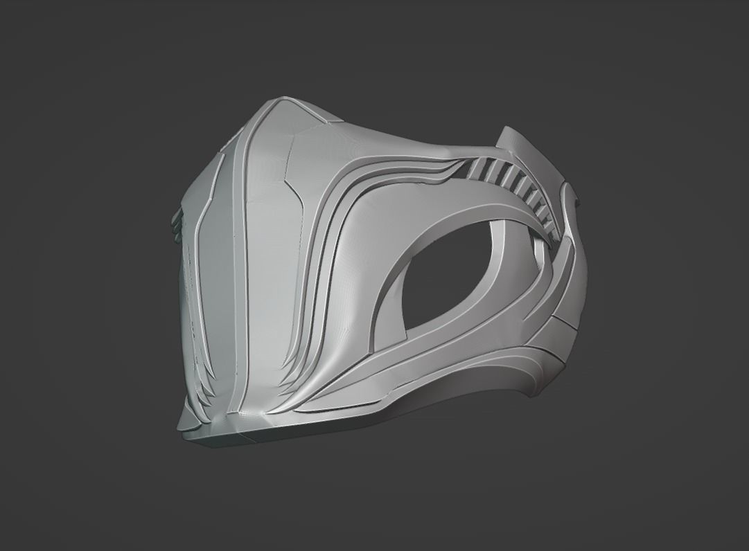 Rain mask from Mortal Kombat 11 - Secret Son 3D print model_15