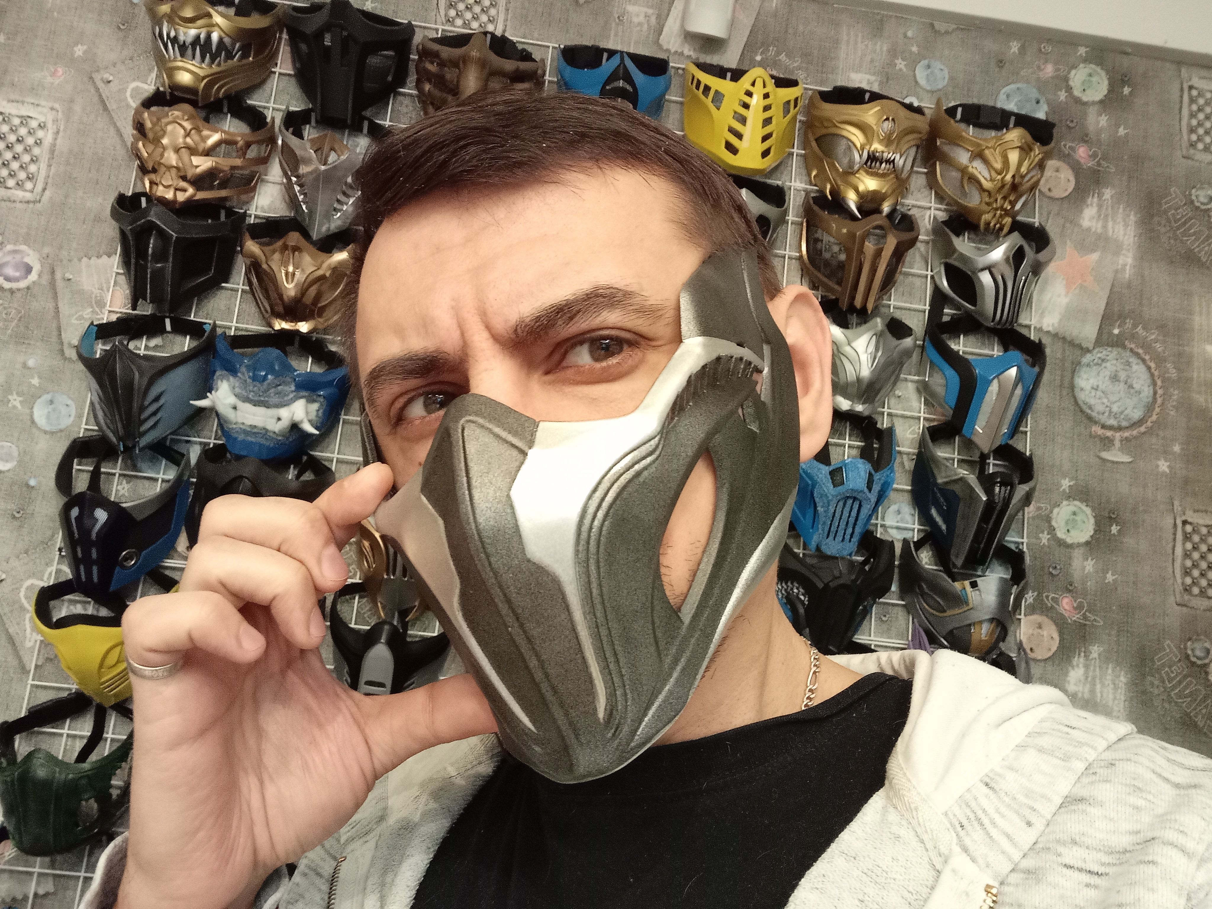 Rain mask from Mortal Kombat 11 - Secret Son 3D print model_2