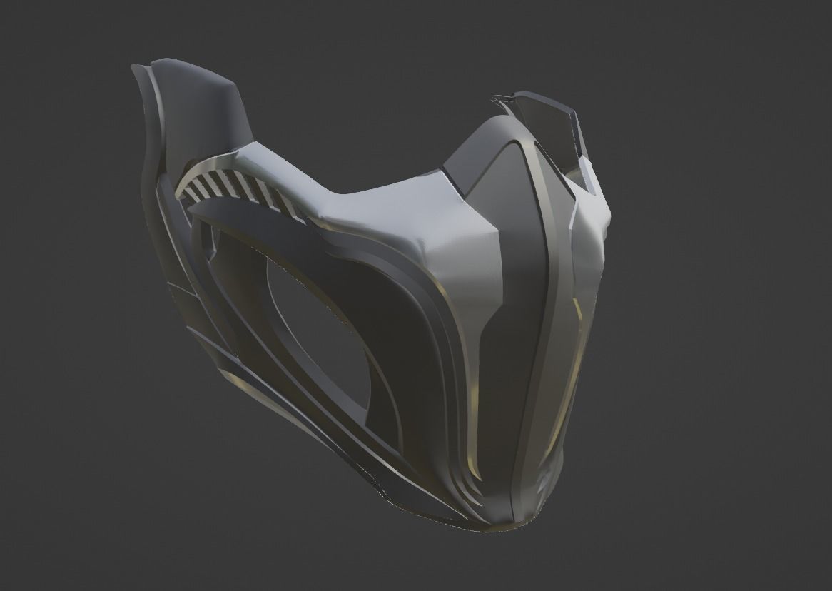 Rain mask from Mortal Kombat 11 - Secret Son 3D print model_9