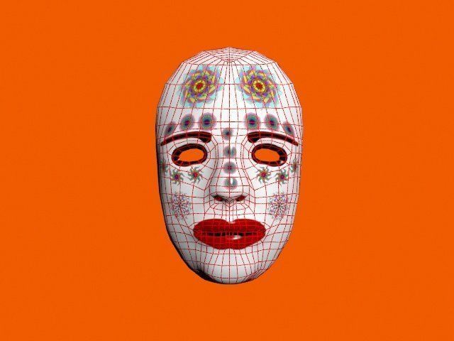 Net Pattern 3d Mask 3D model mask with patterns VR / AR / low-poly | CGTrader