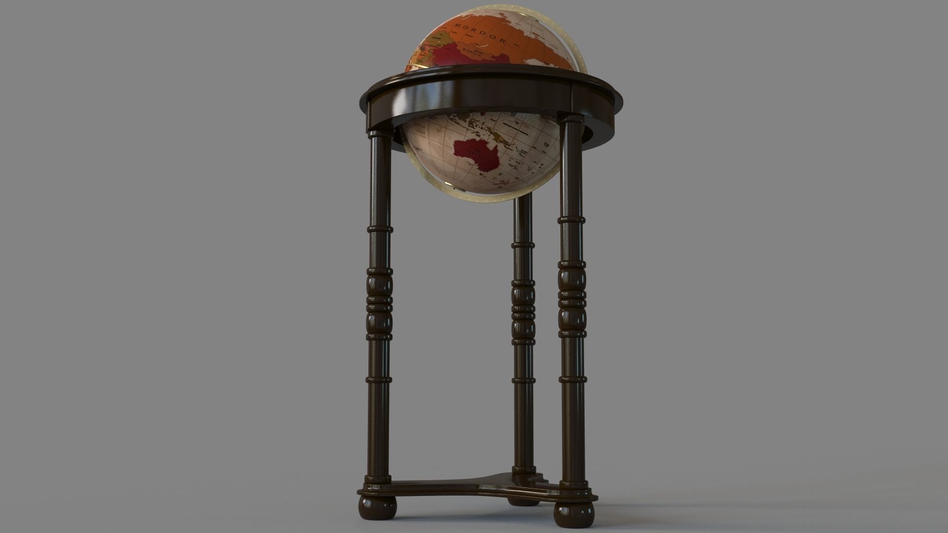 Lancaster Floor Globe By Replogle Globes 3D model_4