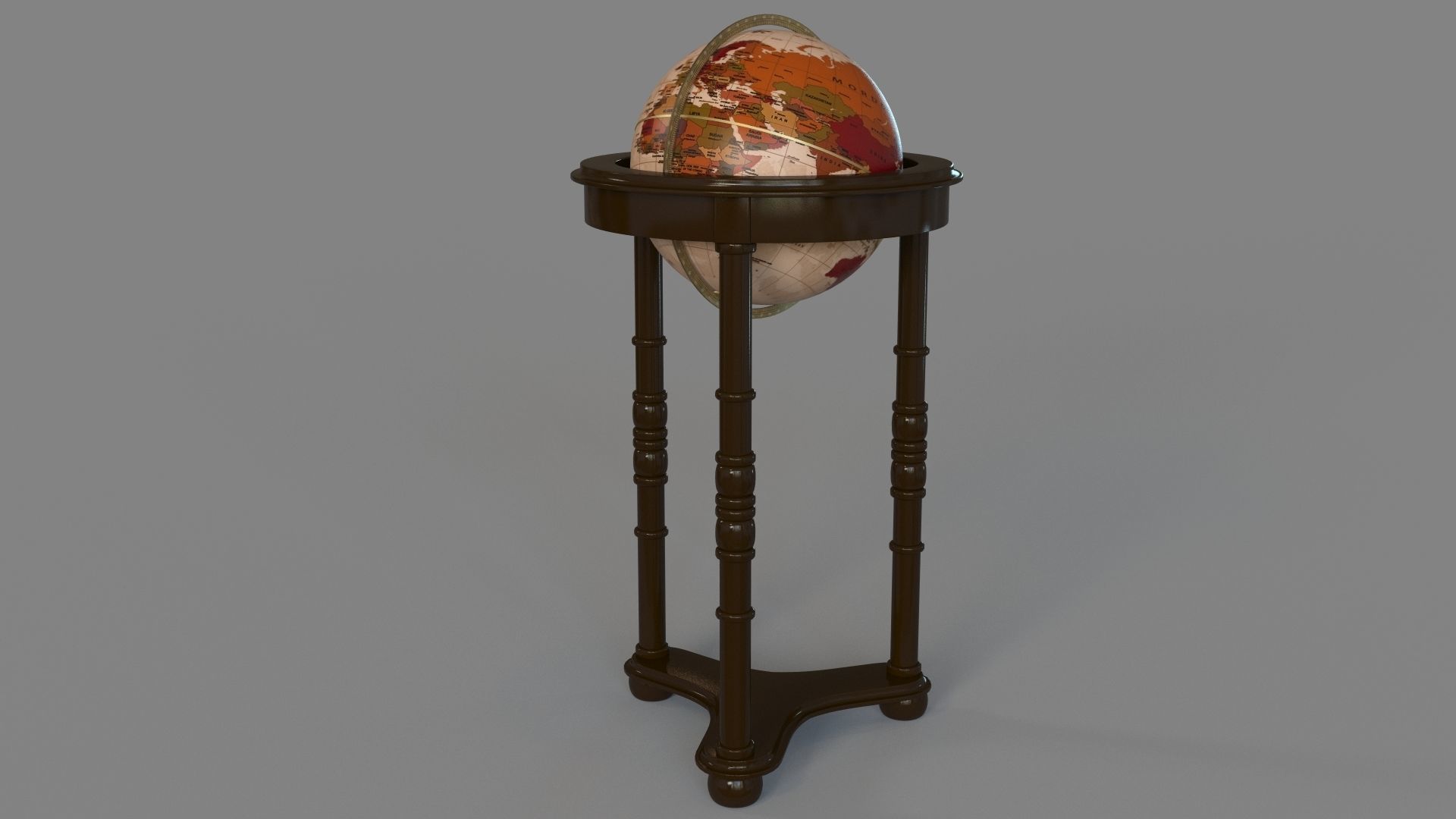 Lancaster Floor Globe By Replogle Globes 3D model_2