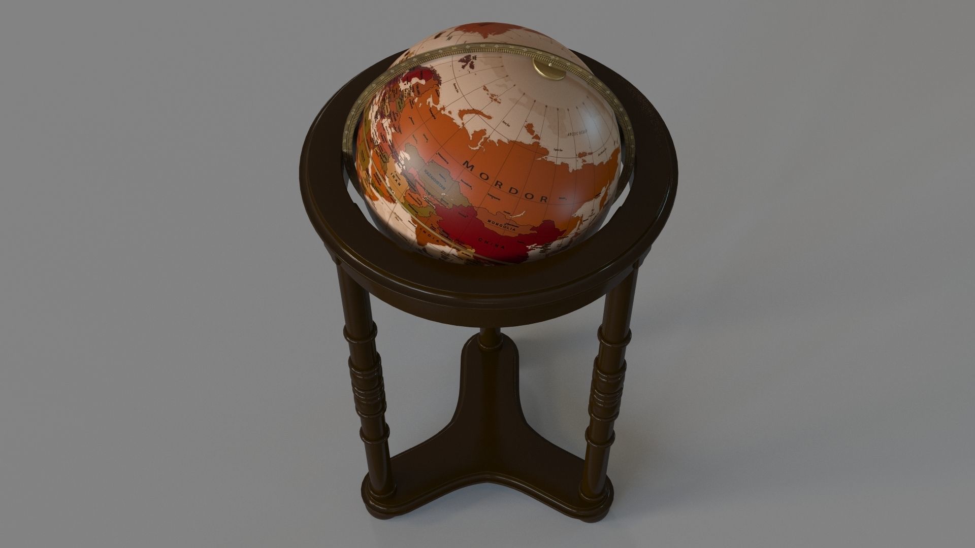 Lancaster Floor Globe By Replogle Globes 3D model_3