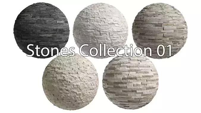 Stone Walls Collection 01 Hi-Res for Architecture Texture